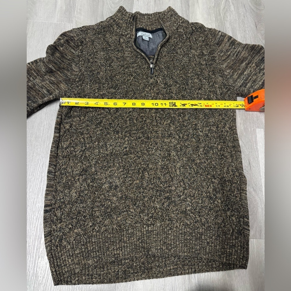 Method Sweater Cotton Blend Knit Quarter Zip Pull Over Mock Men’s Size Large - Picture 5 of 6